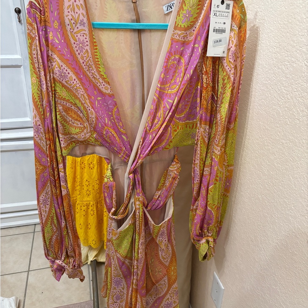 Zara Multicolor Paisley Dress